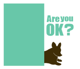 welsh corgi silhouette sticker #6981256