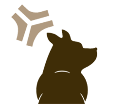 welsh corgi silhouette sticker #6981257