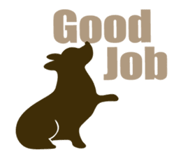 welsh corgi silhouette sticker #6981265