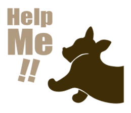 welsh corgi silhouette sticker #6981275