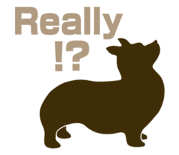 welsh corgi silhouette sticker #6981278