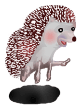 Hedgehog & rabbit sticker #6981880