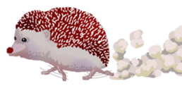 Hedgehog & rabbit sticker #6981881