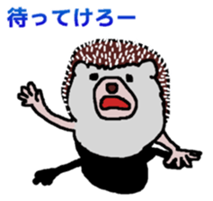 Hedgehog & rabbit sticker #6981887