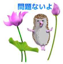 Hedgehog & rabbit sticker #6981890