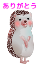 Hedgehog & rabbit sticker #6981916