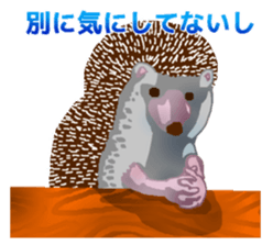 Hedgehog & rabbit sticker #6981919