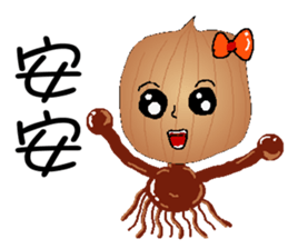 Onion girl for chinese sticker #6981960