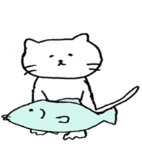 cat and women sticker #6982492