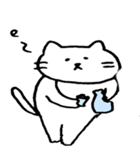 cat and women sticker #6982509