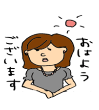 cat and women sticker #6982516