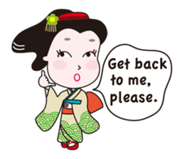 Geisha Mame-giku sticker #6982530