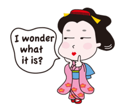 Geisha Mame-giku sticker #6982537