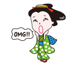 Geisha Mame-giku sticker #6982540