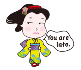 Geisha Mame-giku sticker #6982542