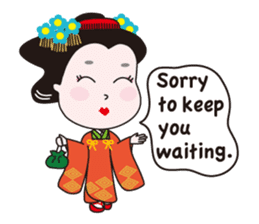 Geisha Mame-giku sticker #6982546