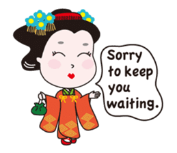 Geisha Mame-giku sticker #6982546