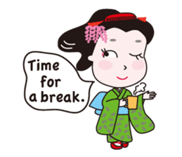 Geisha Mame-giku sticker #6982549