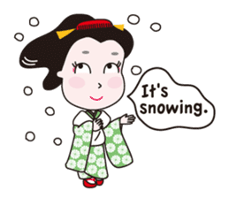 Geisha Mame-giku sticker #6982552