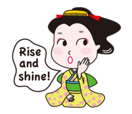 Geisha Mame-giku sticker #6982554