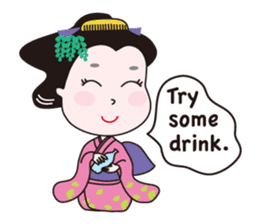 Geisha Mame-giku sticker #6982557