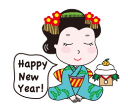Geisha Mame-giku sticker #6982563