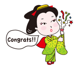 Geisha Mame-giku sticker #6982564