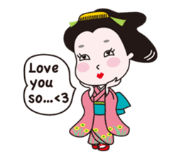 Geisha Mame-giku sticker #6982565