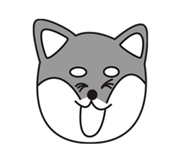 Black Shiba Inu Yu sticker #6983131