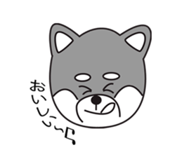 Black Shiba Inu Yu sticker #6983137