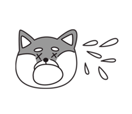 Black Shiba Inu Yu sticker #6983138