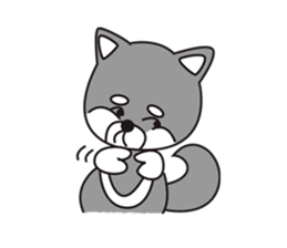 Black Shiba Inu Yu sticker #6983146