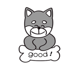 Black Shiba Inu Yu sticker #6983155