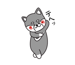 Black Shiba Inu Yu sticker #6983156