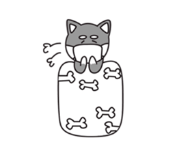 Black Shiba Inu Yu sticker #6983157