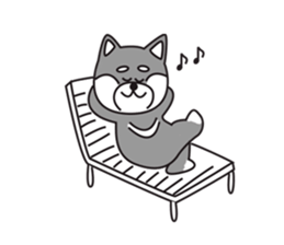 Black Shiba Inu Yu sticker #6983166