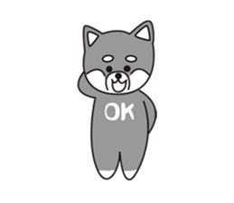 Black Shiba Inu Yu sticker #6983167