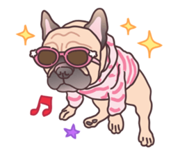 I am sissy (French Bulldog) sticker #6983455