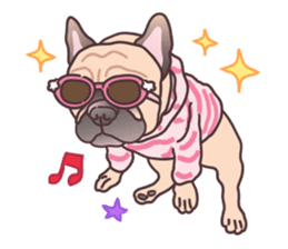 I am sissy (French Bulldog) sticker #6983455