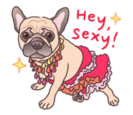 I am sissy (French Bulldog) sticker #6983456