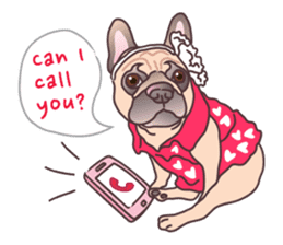 I am sissy (French Bulldog) sticker #6983463