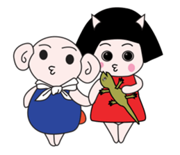 Mimi and Jiji sticker #6983533