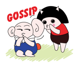 Mimi and Jiji sticker #6983542