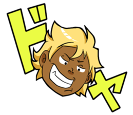 Muscular five people sticker #6983892