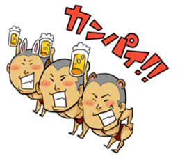 Muscular five people sticker #6983896