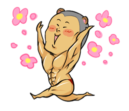 Muscular five people sticker #6983897