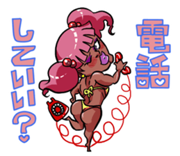 Muscular five people sticker #6983905