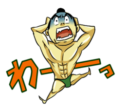 Muscular five people sticker #6983907