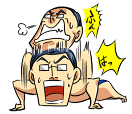 Muscular five people sticker #6983920