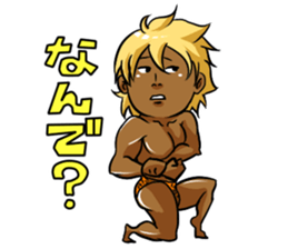 Muscular five people sticker #6983923